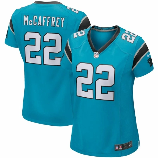 Women's Christian McCaffrey Blue Player Limited Team Jersey