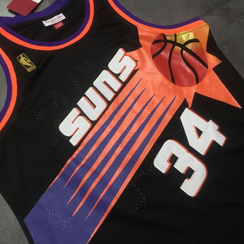 Men's Charles Barkley Black Retro Classic Team Jersey