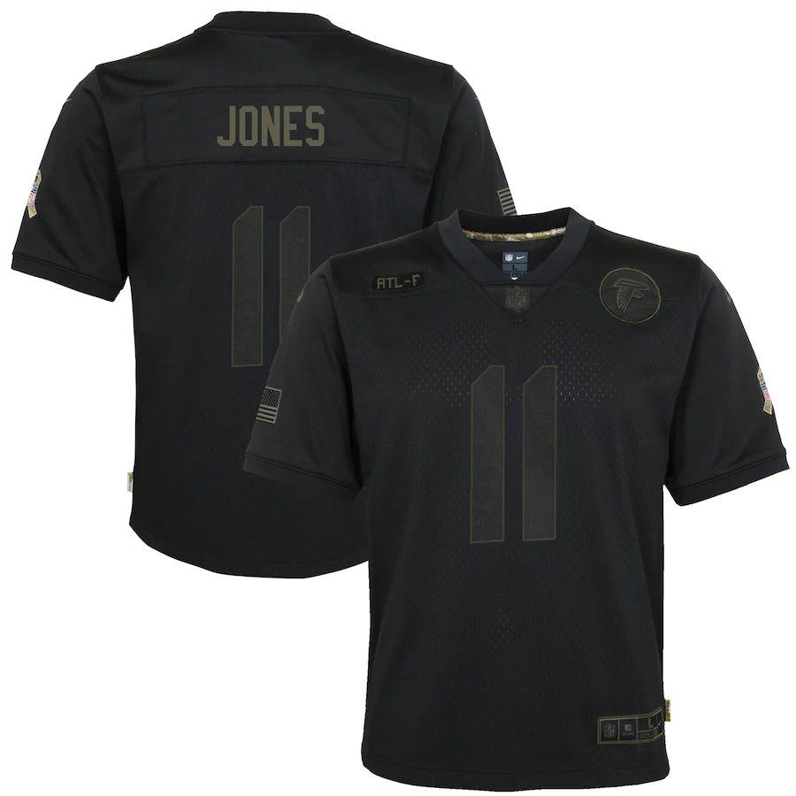 Youth Julio Jones Black 2020 Salute to Service Player Limited Team Jersey