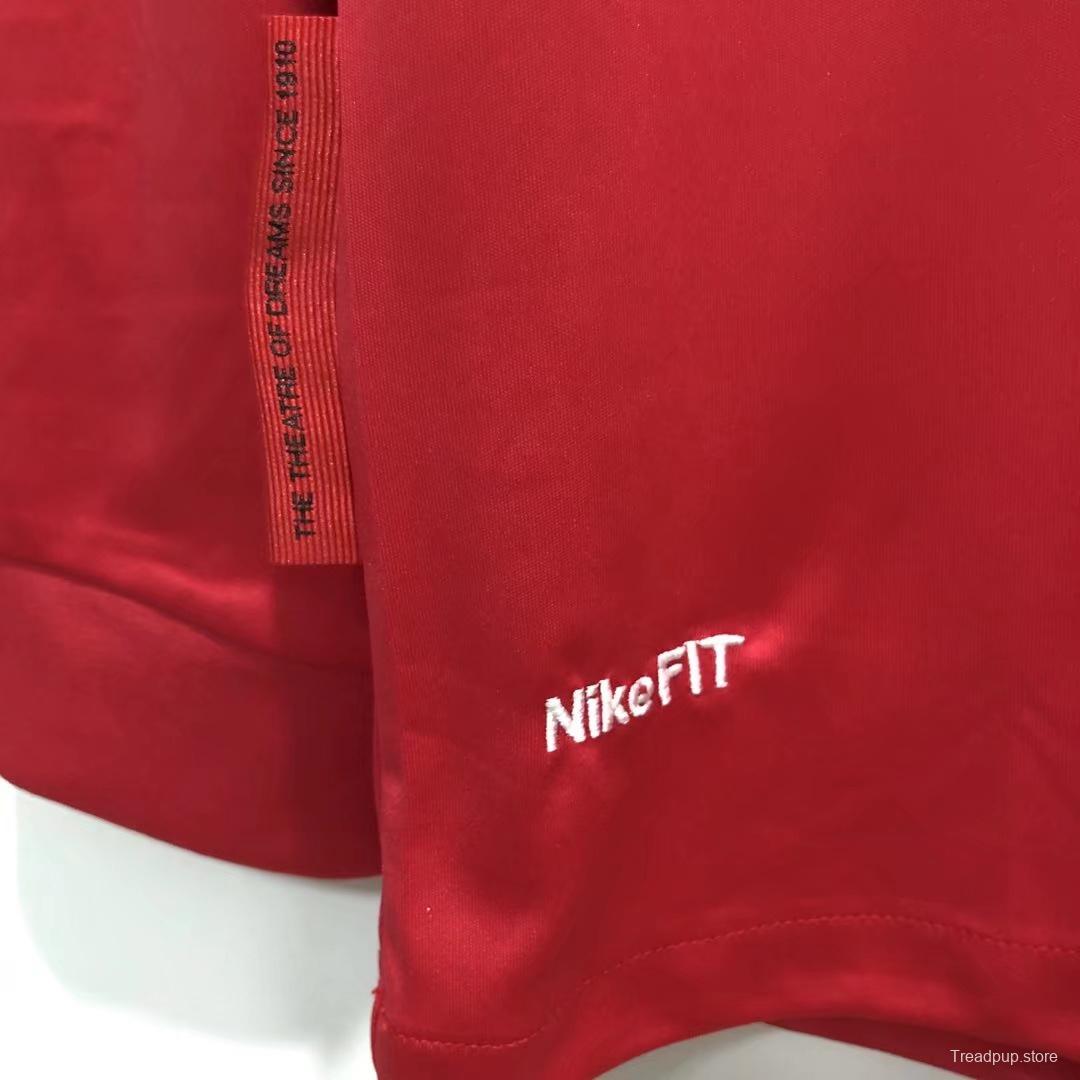 Retro 09/10 Long Sleeve Manchester United Home Soccer Jersey