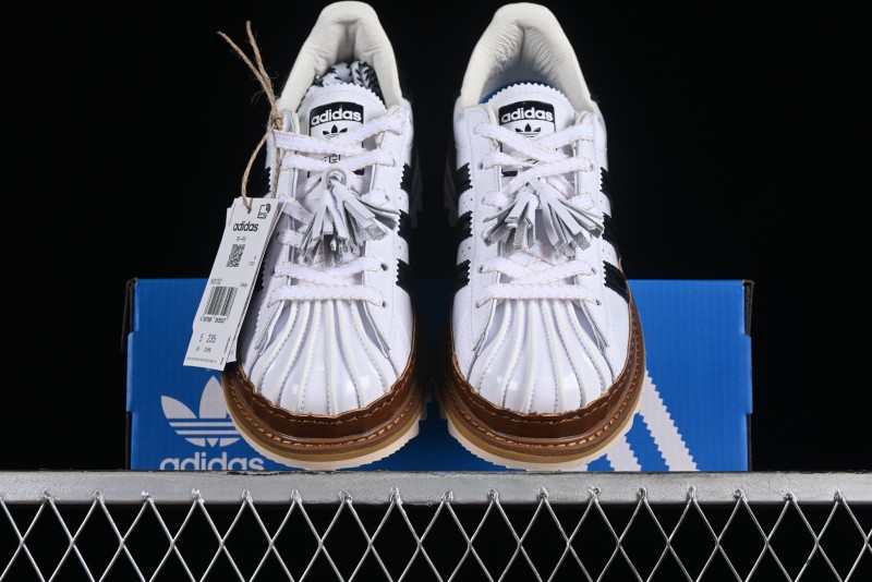 Adidas Clot x Superstar White Black Shell Toe Casual Sneakers - IH3132