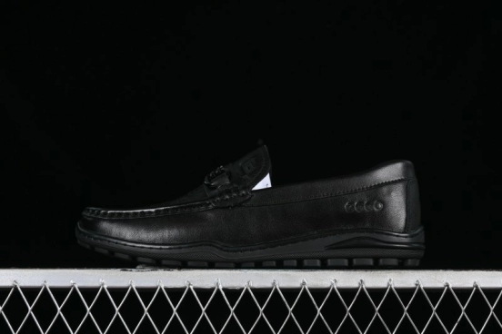 ECCO Soft Moc Series Loafers Men's British Slip-On Driving Shoes - 65707001001