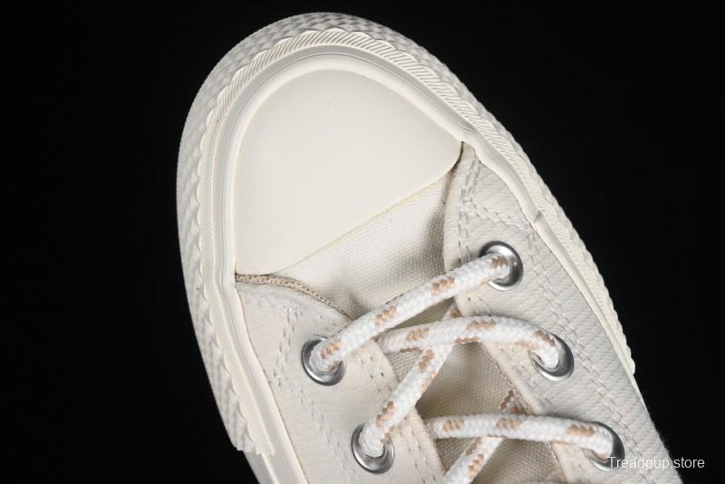 Converse Chuck All Star Lift Platform Utility White High Top Breathable Canvas Casual Shoes - A08767C