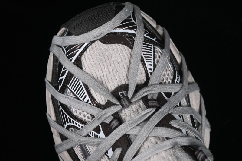 Balenciaga Phantom Sneaker 10th Generation Lace-Up Running Shoes with Transparent Heel Strap - W3XLL2097