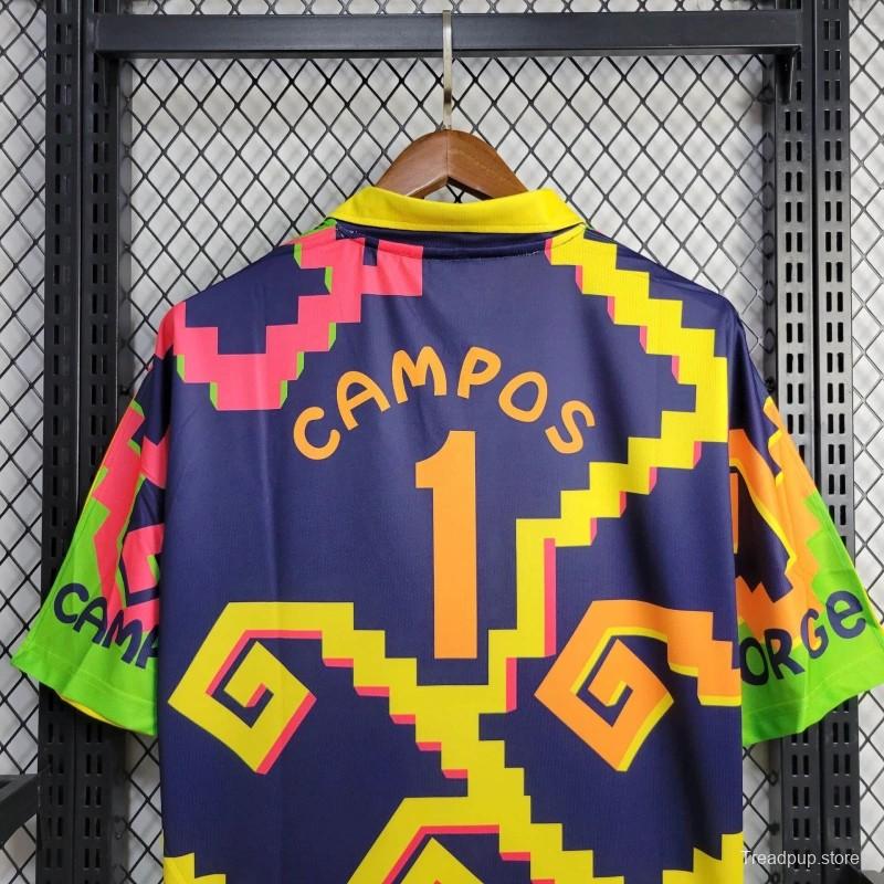 Retro 1995 Mexico Goalkeeper Campos Jersey