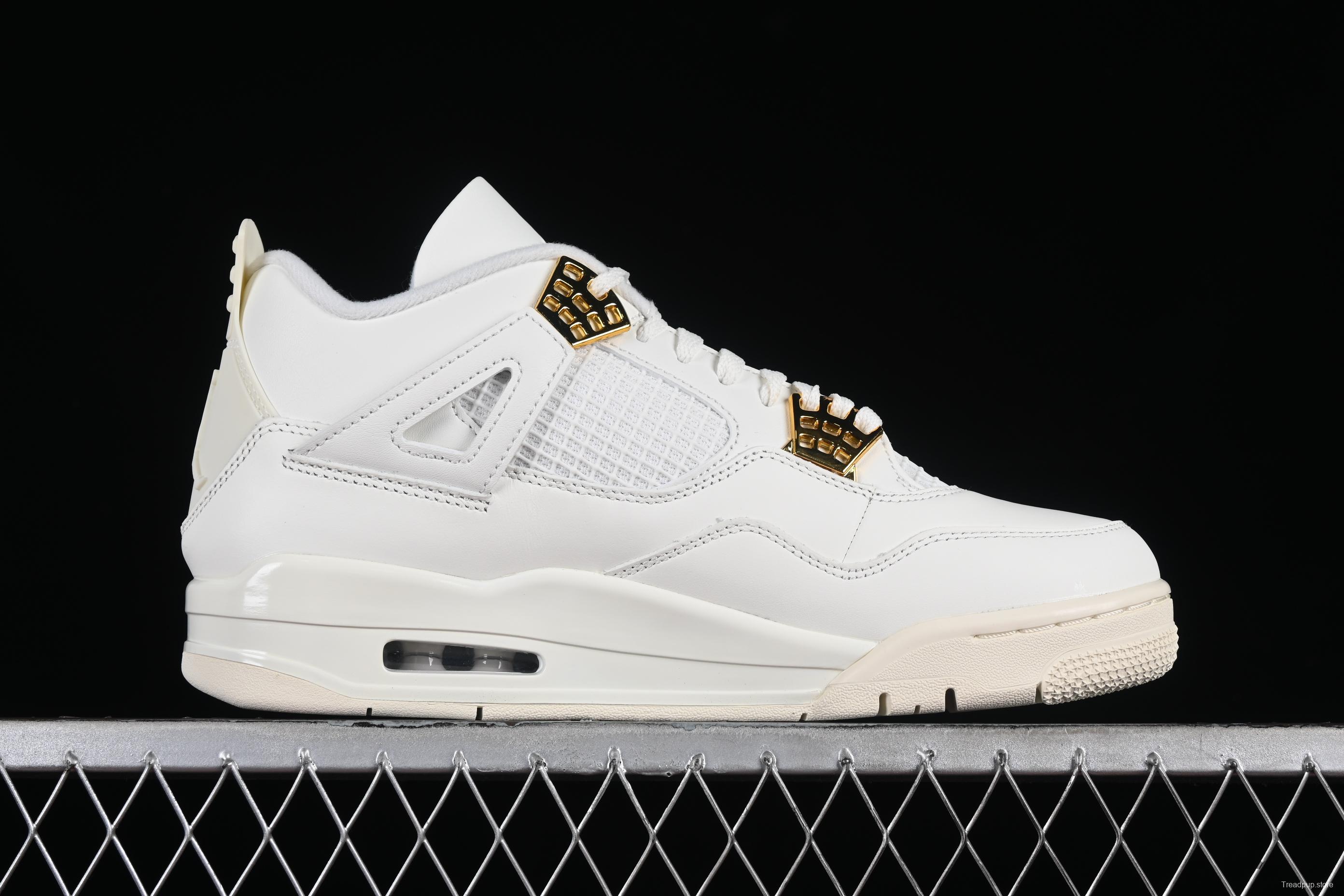 Nike Air Jordan 4 Retro Metallic Gold Basketball Shoes - AQ9129-170