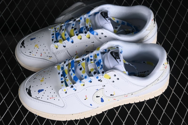 Nike SB Dunk Low Color Ink Splash Anniversary Custom Low-Top Casual Skate Shoes - FC2025-305