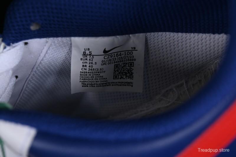 Nike Air Force 1 '07 Low White Blue Red Casual Shoes - CZ9164-100