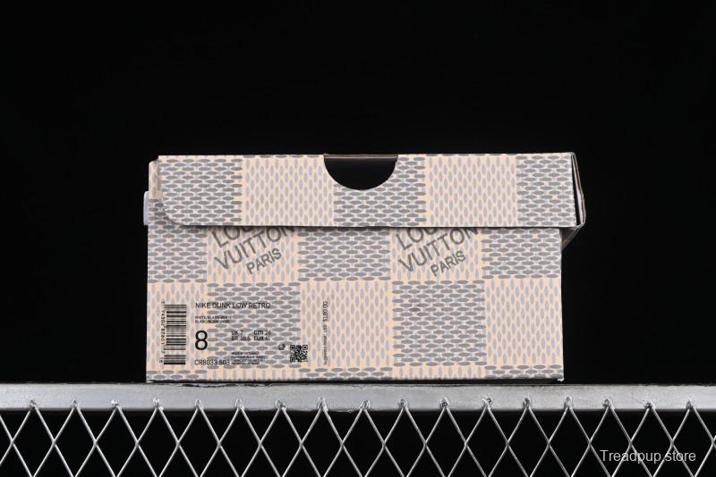Nike SB Dunk Low LV Collaboration - Beige Grey Crystal Sole Night Light Anniversary High-End Custom Low-Top Casual Sneakers - CR8033-503