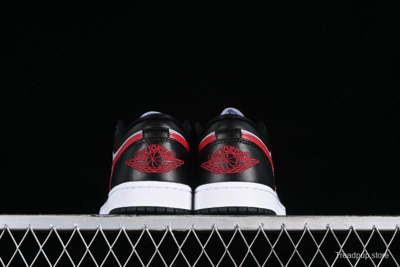 Nike Air Jordan 1 Low AJ1 Black Grey Red Hook Low-Top Culture Basketball Shoes - DC0774-062