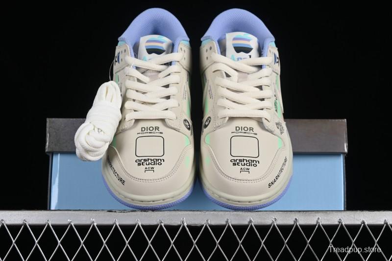 Nike SB Dunk Low Porsche Colorway Low-Top Casual Skateboarding Shoes - MU0232-363