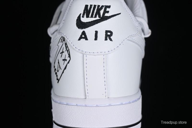 Nike Air Force 1 '07 Low Graffiti Casual Sneakers - CV9879-541