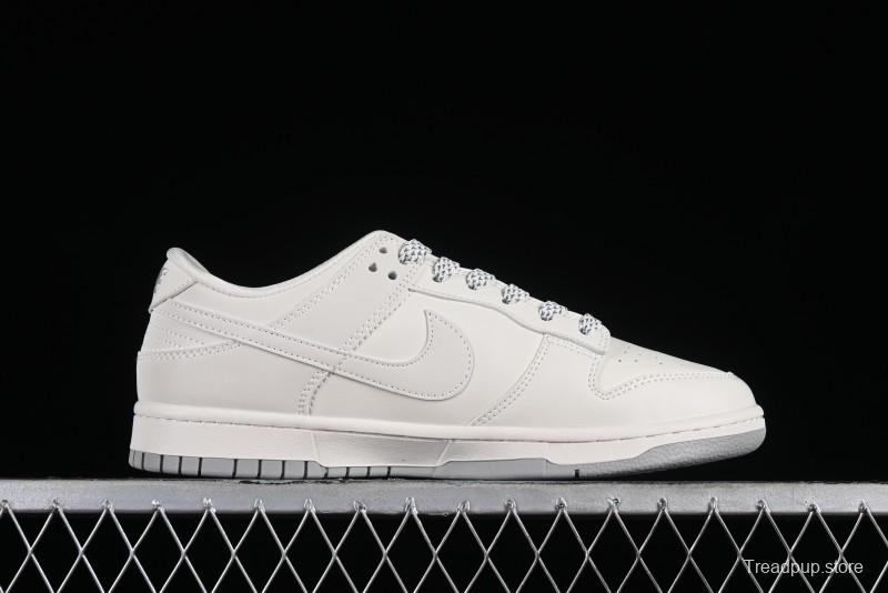 Nike SB Dunk Low LV Collaboration - Double Swoosh Beige Grey Anniversary High-End Custom Low-Top Casual Sneakers - FC2025-306