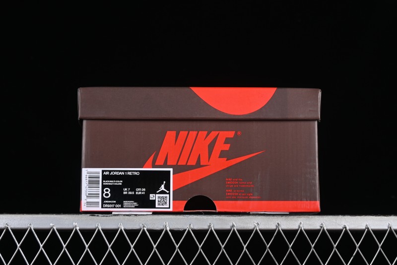 Nike Travis Scott x Jordan Cut The Check AJ1 Basketball Shoes with Velcro Strap - DR9317-001