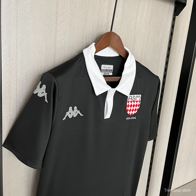 25/26 AS Monaco 100th Anniversary Black Jersey