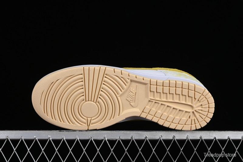 Nike SB Dunk Low Premium Yellow White SB Shattered Backboard Fashion Casual Skate Shoes - DM9467-700