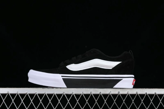 Vans Classics Knu Skool Retro Skate Shoes with Enlarged Toe and Thickened Tongue - VN0009QCWBL