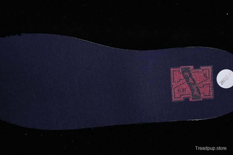 Nike Dunk Low Retro SB Skateboarding Shoes in Navy Blue with Purple Gold White Colorway - FV8106-181