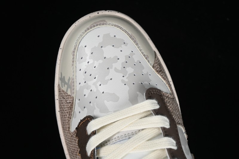 Nike SB Dunk Low Panda Prank Pioneer Knight Survival Beige Brown SB Strap Low Top Casual Skate Shoes - DD1391-400