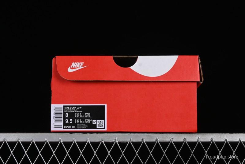 Nike Dunk Low SB "Athletic Department" Grey Blue Leather Skateboarding Shoes - FN7488-133