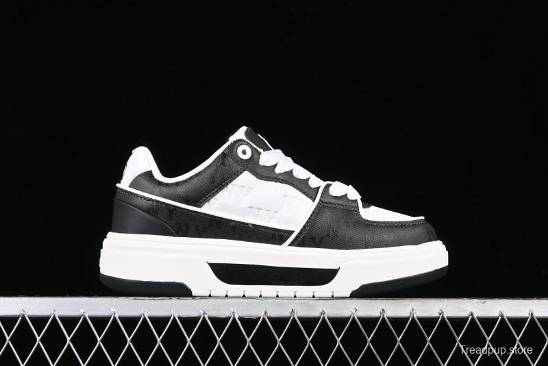 MLB NY Yankees Chunky Liner Classic Monogram Lightweight Platform Sneakers with 6cm Height Boost - 3ASXCMN4N50BKS