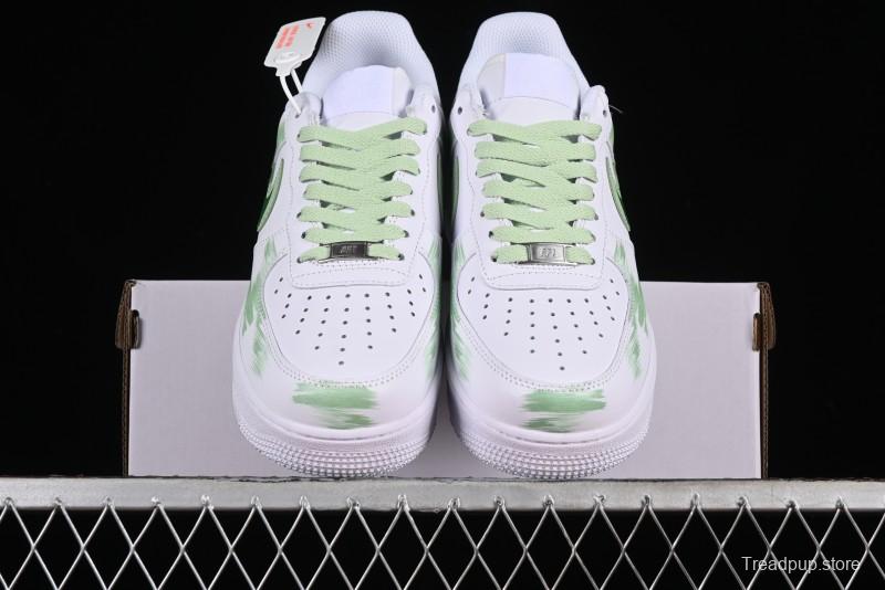 Nike Air Force 1 '07 Low Custom Hand-Painted Anime Theme with Swoosh Shadow and Strap - CW2288-111