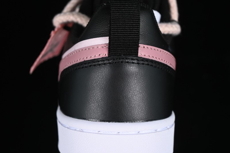 Nike Court Borough Low 2 Retro Casual Sneakers in Dark Pink and Black - BQ5448-115
