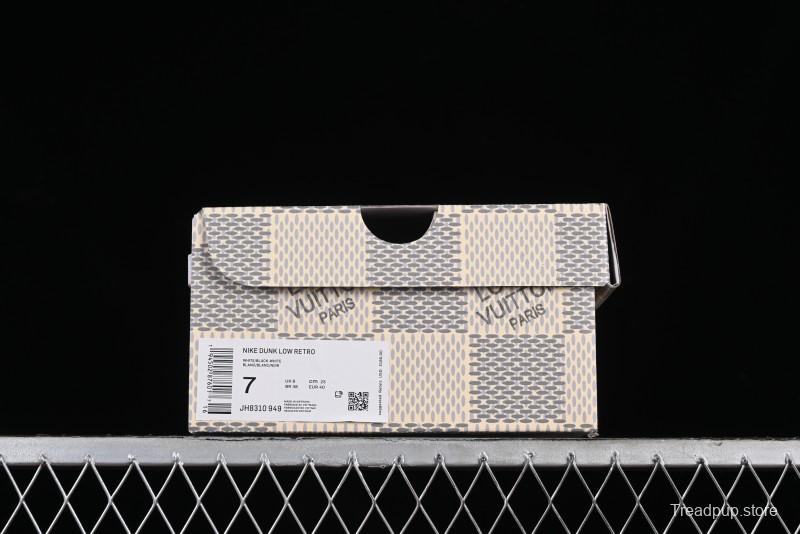 Nike SB Dunk Low LV Collaboration - Denim Checker Anniversary High-End Custom Low-Top Casual Skate Shoes - JH8310-949