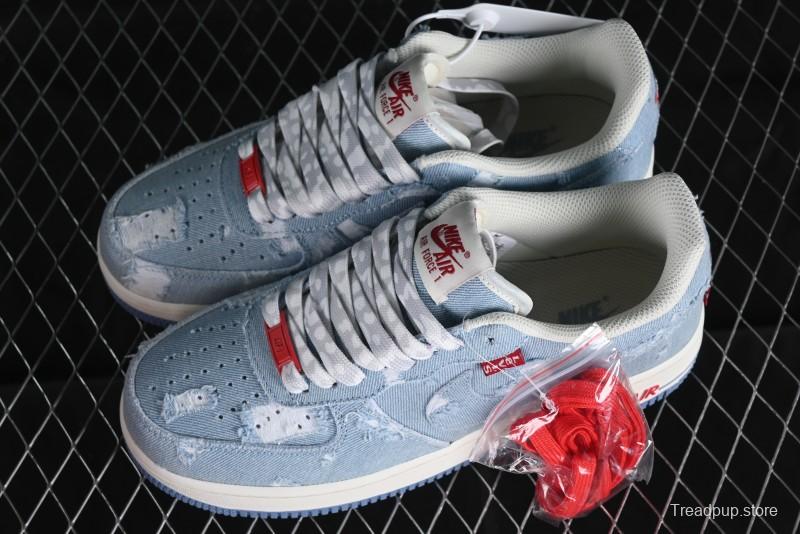 Levi's x Nike Air Force 1 '07 Low Denim Casual Sneakers - CH2211-168