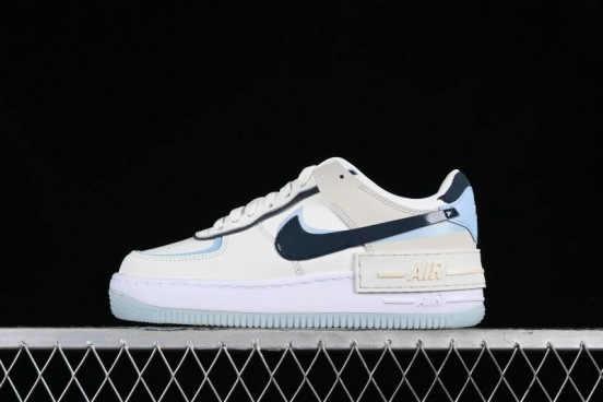 Nike Air Force 1 Shadow Lightweight Elevated Low-Top Versatile Sneakers - DZ1847-107