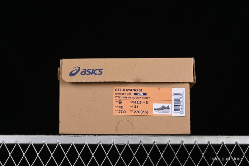 Asics Gel-Kayano 31 Running Shoes with Enhanced Cushioning and Breathable Design - 1011B867-020