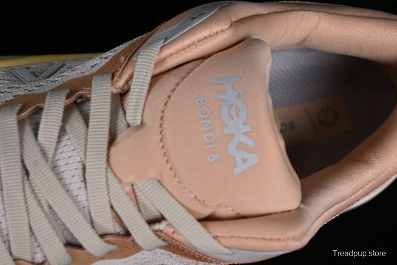 HOKA ONE ONE Bondi 8 Functional Cushioned Running Shoes with Soft EVA Midsole - 1123202 SSEG