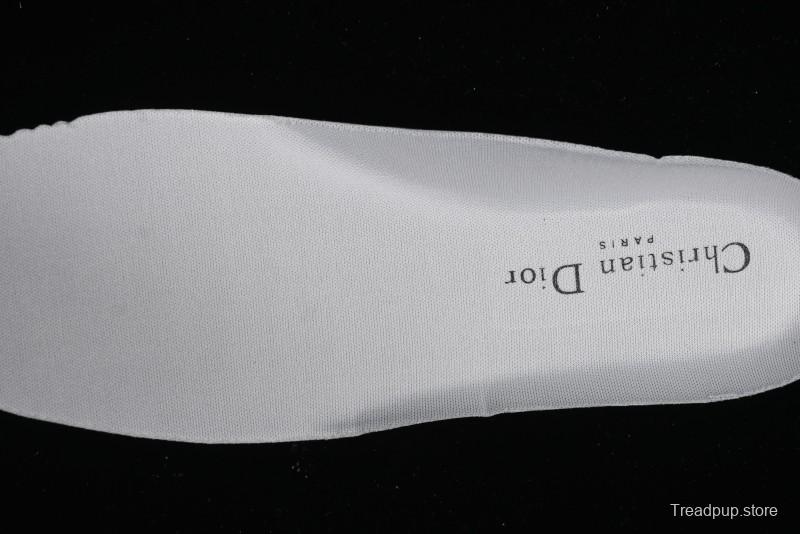 Dior Chrono Round Toe Lace-Up Lifestyle Casual Running Shoes - 10W WHITE