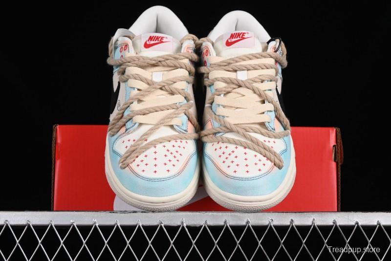 Nike Dunk Low Sky City Dopamine Gradient Sashiko Stitch Hemp Rope SB Low-top Casual Sneakers - DV0834-100