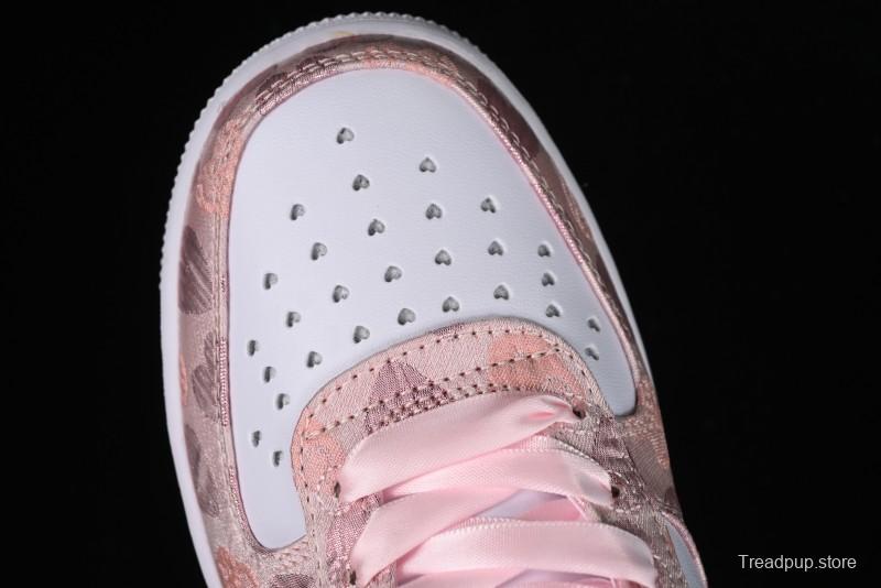 Nike Air Force 1 '07 Low Valentine's Day Limited Edition Pink Bear Sneakers - DH2920-111