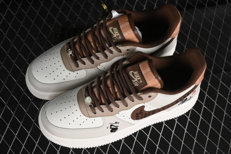 Nike Air Force 1 '07 Low Sun Black Myth Wukong Painting Leisure Sneakers - FV3202-122