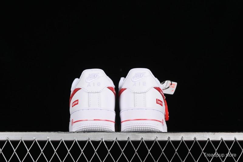 Supreme x Nike Air Force 1 '07 Low Casual Sneakers with Full-Length Air Solo Cushion - CU9225-010