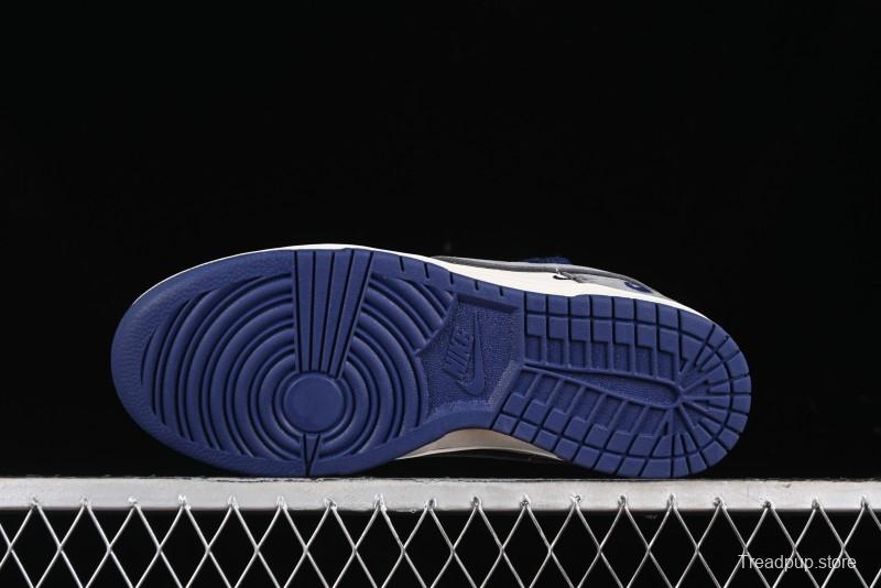 Nike SB Dunk Low BAPE Collaboration - Strap Multi-Color Grey Swoosh Anniversary Custom Low-Top Casual Sneakers - SJ2068-278