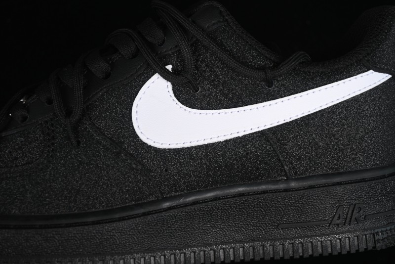 Nike Air Force 1 '07 Low White Black Starry Full Diamond Lace-Up Low-Top Casual Sneakers - ZH0316-032