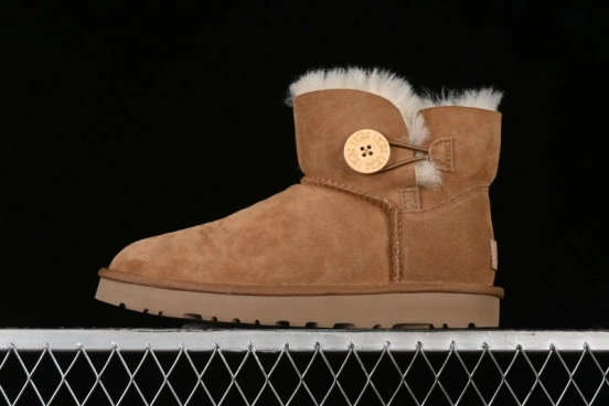 UGG Mini Bailey Button II Classic Short Boots with Wooden Button - 1016422