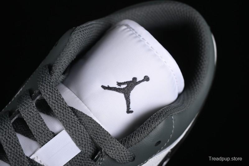 Nike Air Jordan 1 Low AJ1 Black Grey Low-Top Lifestyle Basketball Shoes - 553560-152