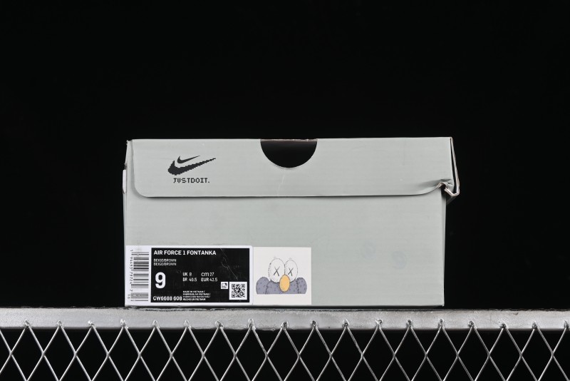 Nike Kaws x Air Force 1 '07 Low Custom Casual Sneakers - CW6688-806