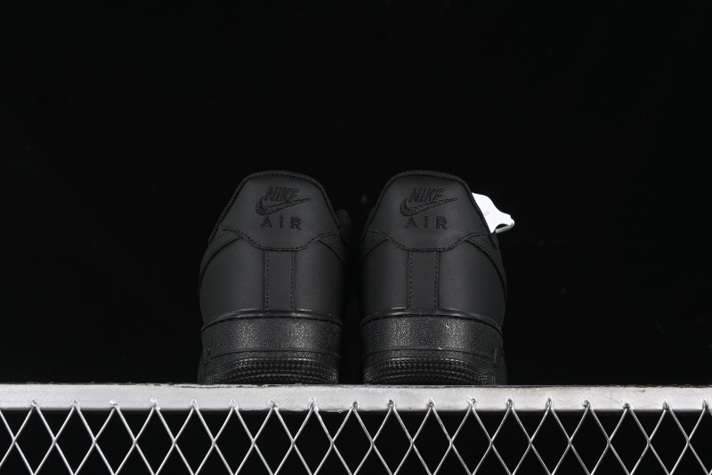 Nike Air Force 1 '07 Low LV Custom All Black Casual Sneakers - 315122-101