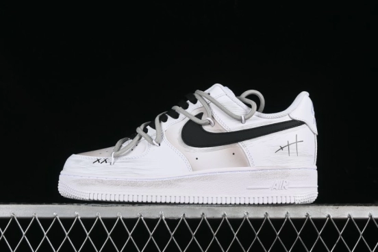 Nike Air Force 1 '07 Low Retro Street Spray Paint Anime Theme Maillard Style Casual Sneakers with Strap - ZH0316-039