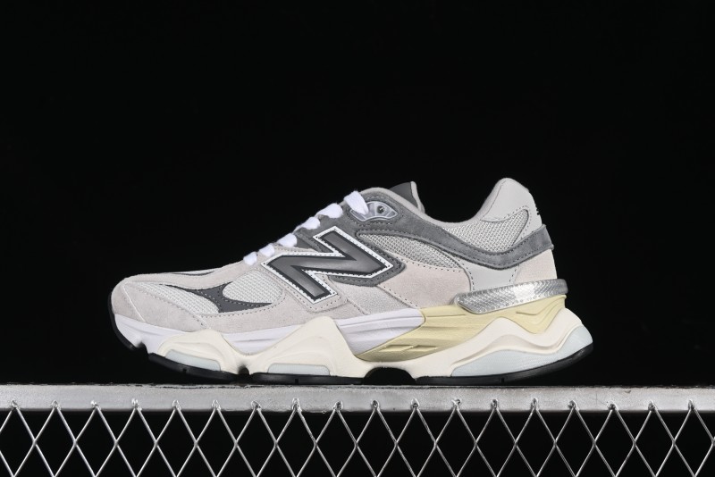 New Balance 9060 Retro Casual Running Sneakers with ABZORB Cushioning Technology - U9060GRY