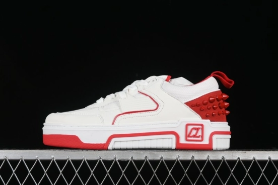 Christian Louboutin Astroloubi Comfortable Fashion Low-Top Sneakers White Red - X.D4