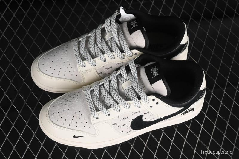 Nike SB Dunk Low Stussy Collaboration - Anniversary High-End Custom Low-Top Casual Sneakers - XY1688-016
