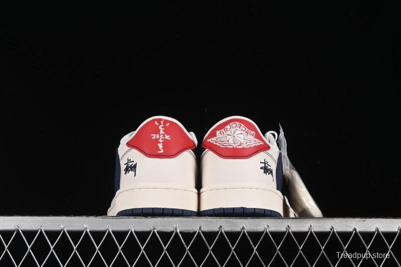 Nike Travis Scott x Fragment Design x Air Jordan 1 Low OG SP AJ1 Retro Sneakers - XZ3398-001