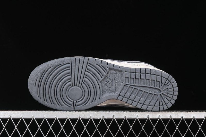 Nike SB Dunk Low Stussy Collaboration - Off White Grey Pig Anniversary Custom Low-Top Casual Skate Shoes - XX2025-888