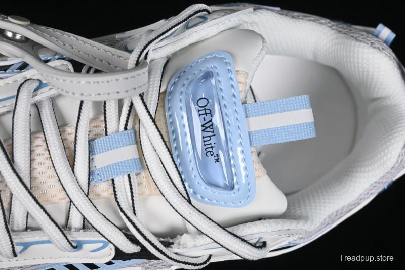Off-White Be Right Back Low-Top Lifestyle Sneakers in White Blue - X.E5